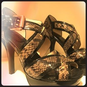 Michael Kors snakeskin heels
